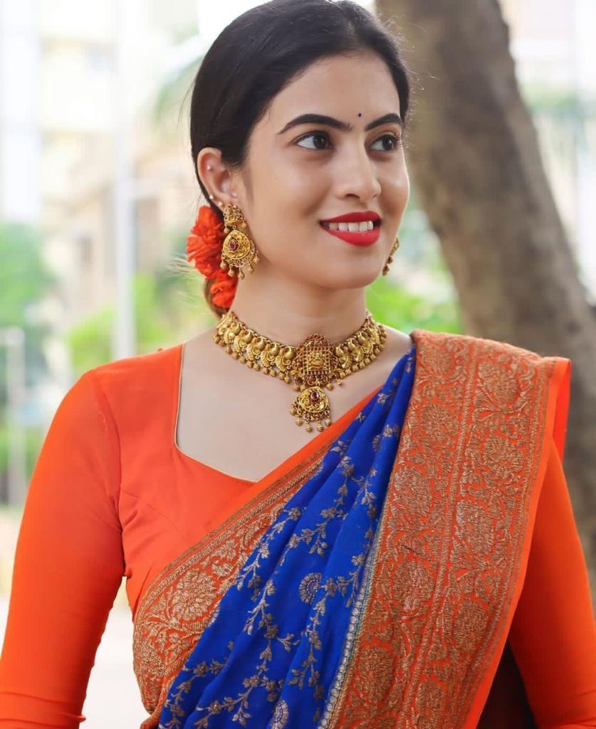 Jacquard Saree With Fancy Design And Fabric