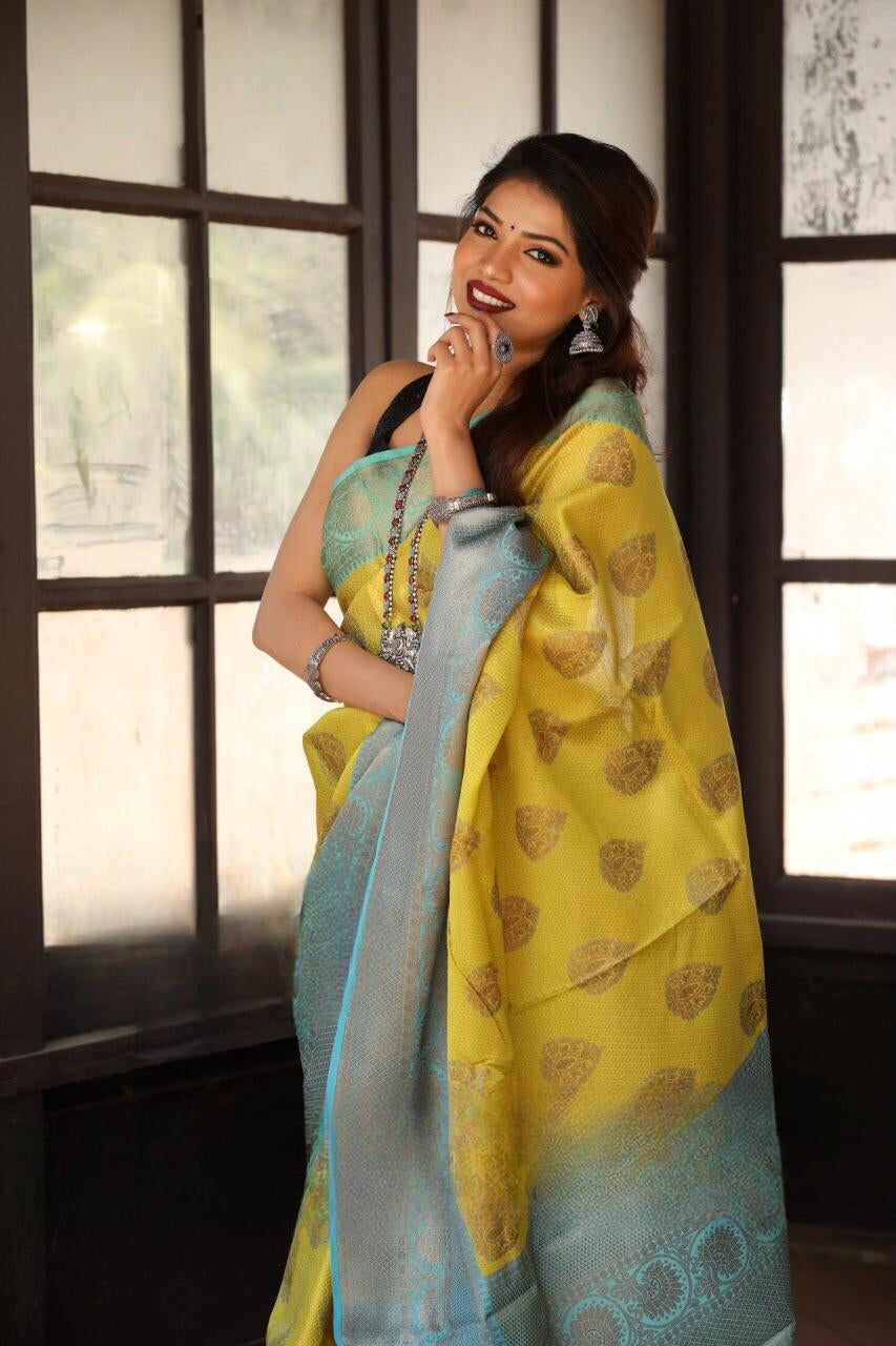 Woven Kanjivaram Pure Silk Saree
