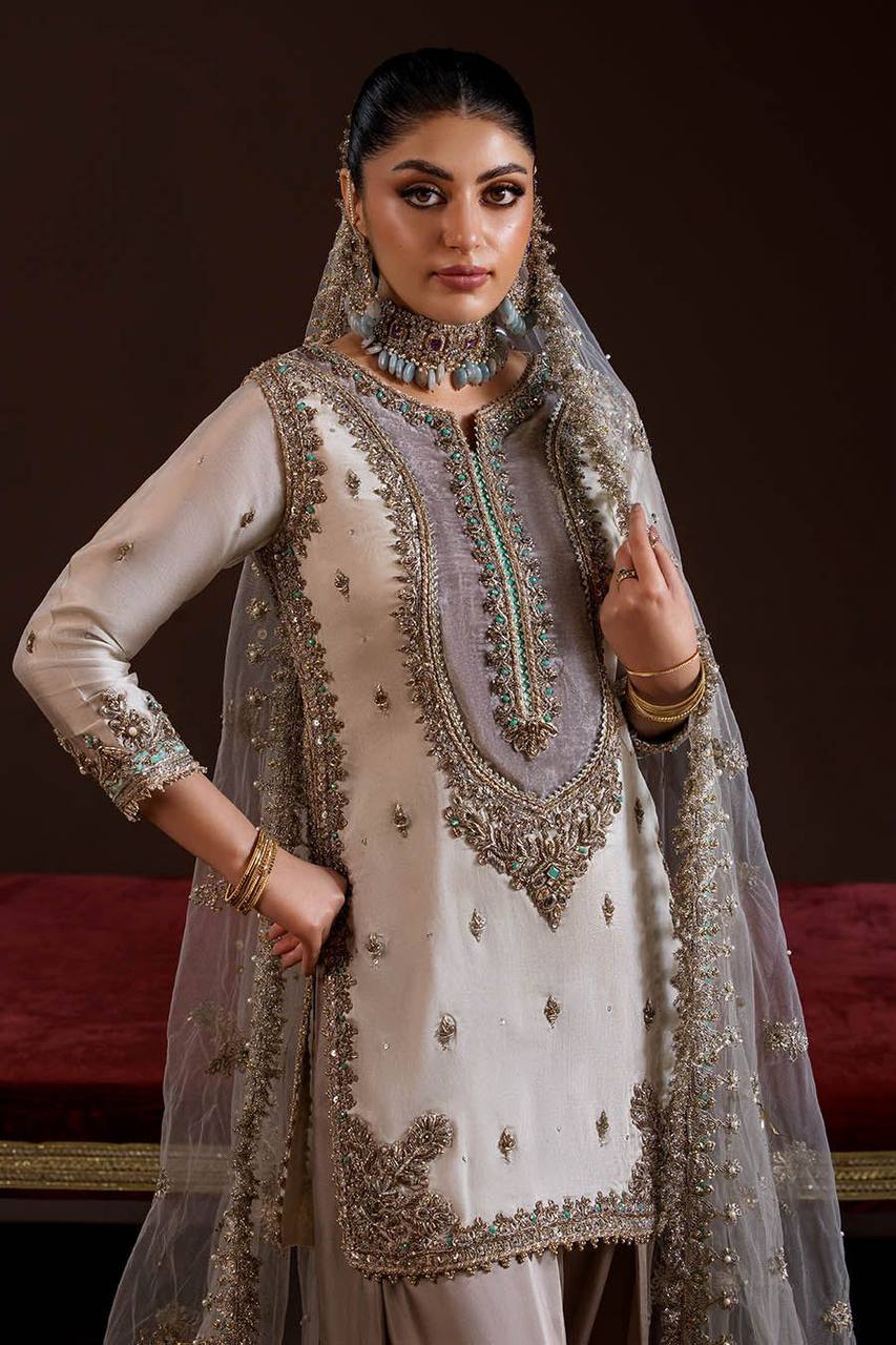 Nooré Crape Silk Sequin Embroidered 3-Piece Set