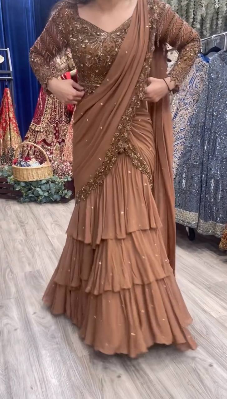 Aabroo Ready-to-Wear Lehenga Saree
