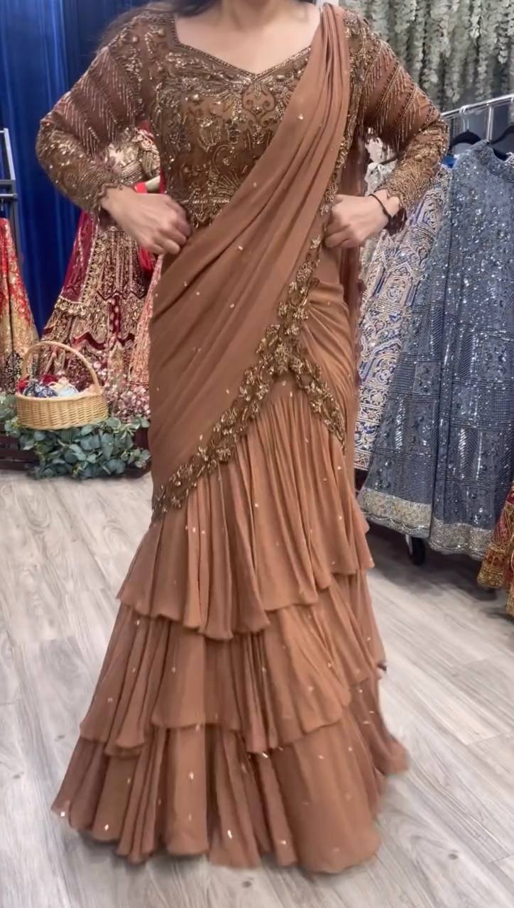 Aabroo Ready-to-Wear Lehenga Saree