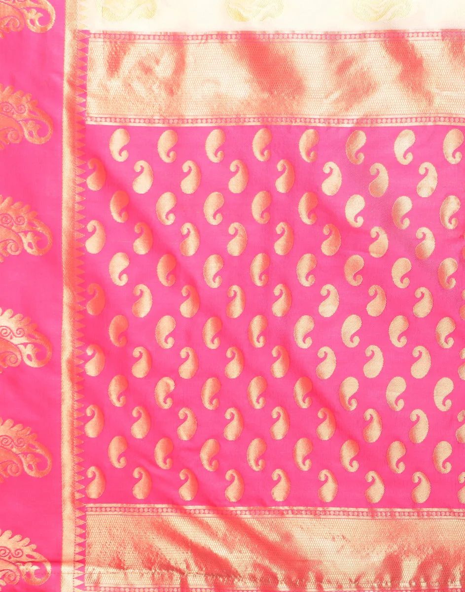 Litchi Jacquard Zari Saree For Casual And Party Wear