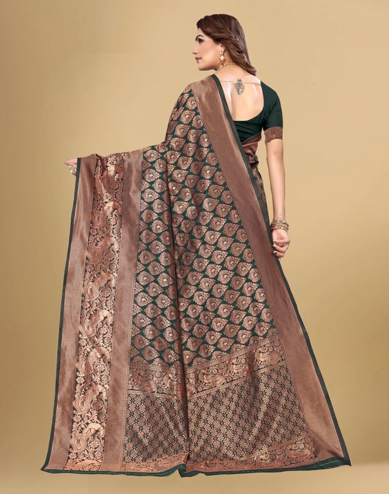 Cotton Silk Saree (Green)