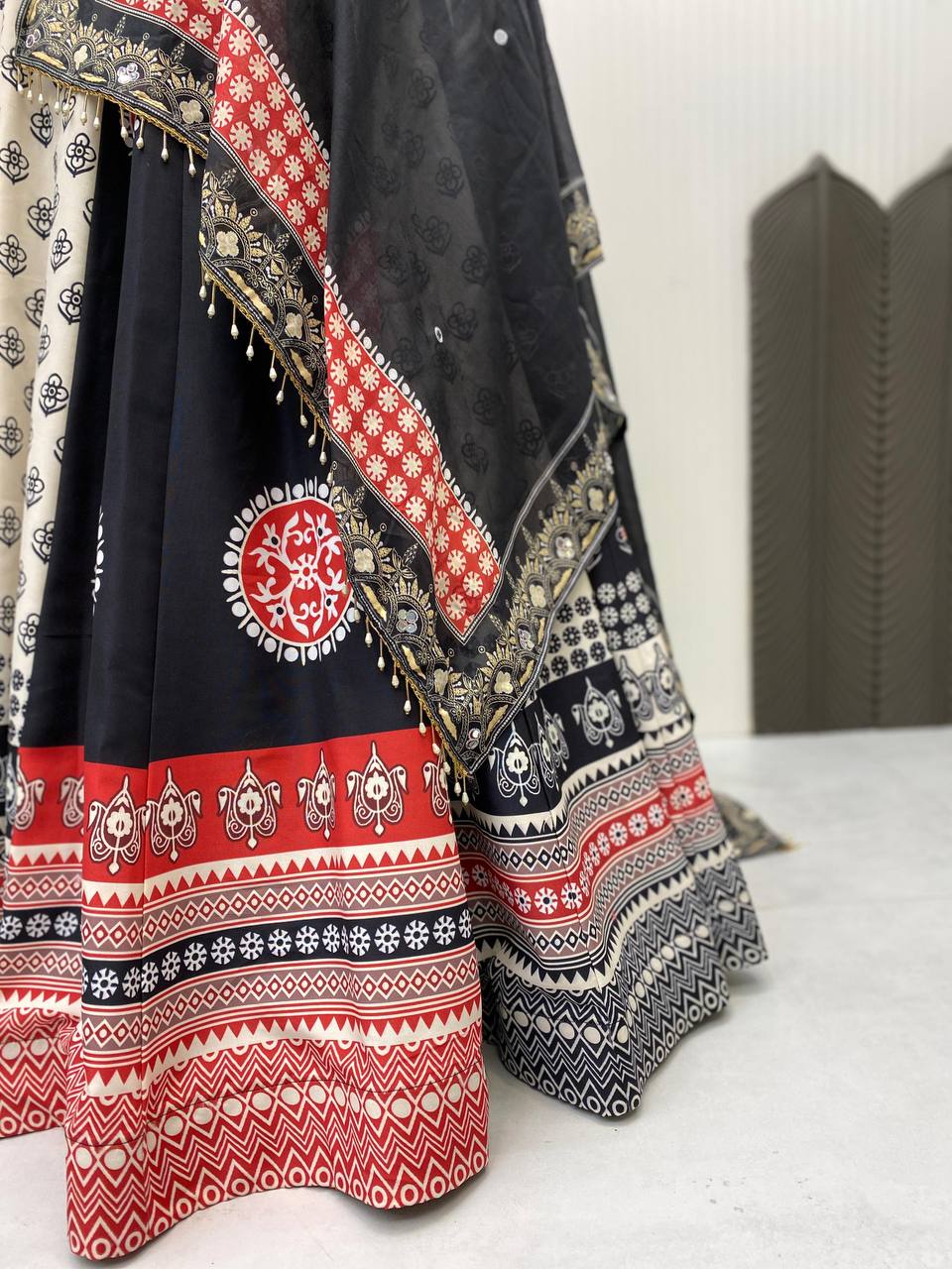 Designer Printed Lehenga Choli with Dupatta