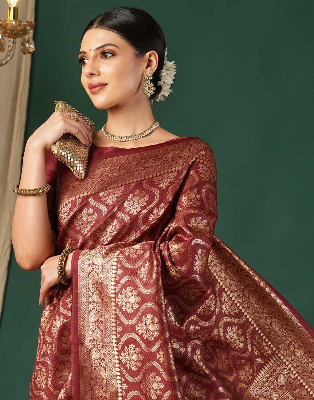 Embellished Banarasi Pure Silk Saree