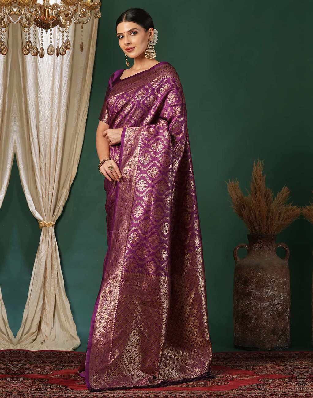 Embellished Banarasi Pure Silk Saree