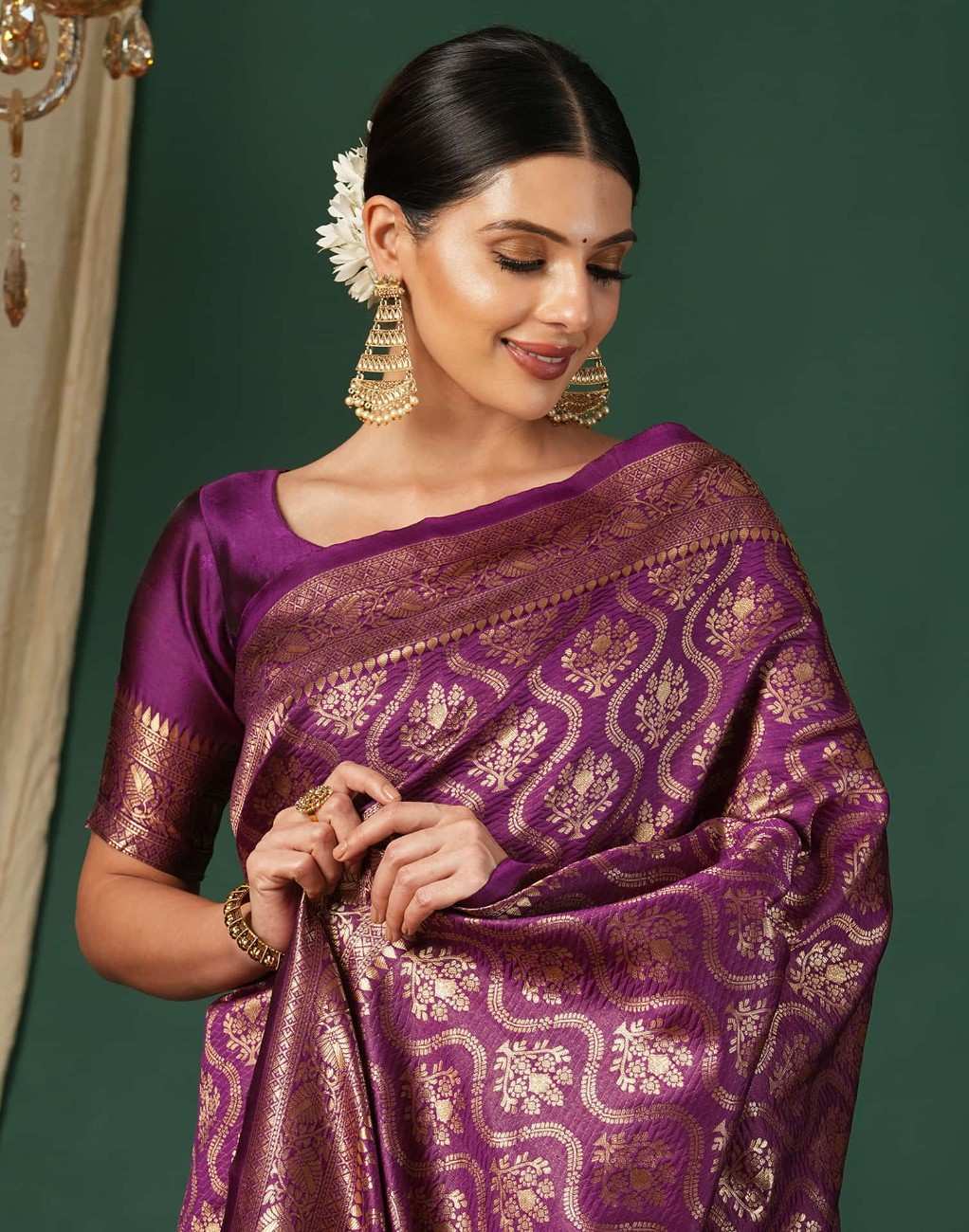 Embellished Banarasi Pure Silk Saree