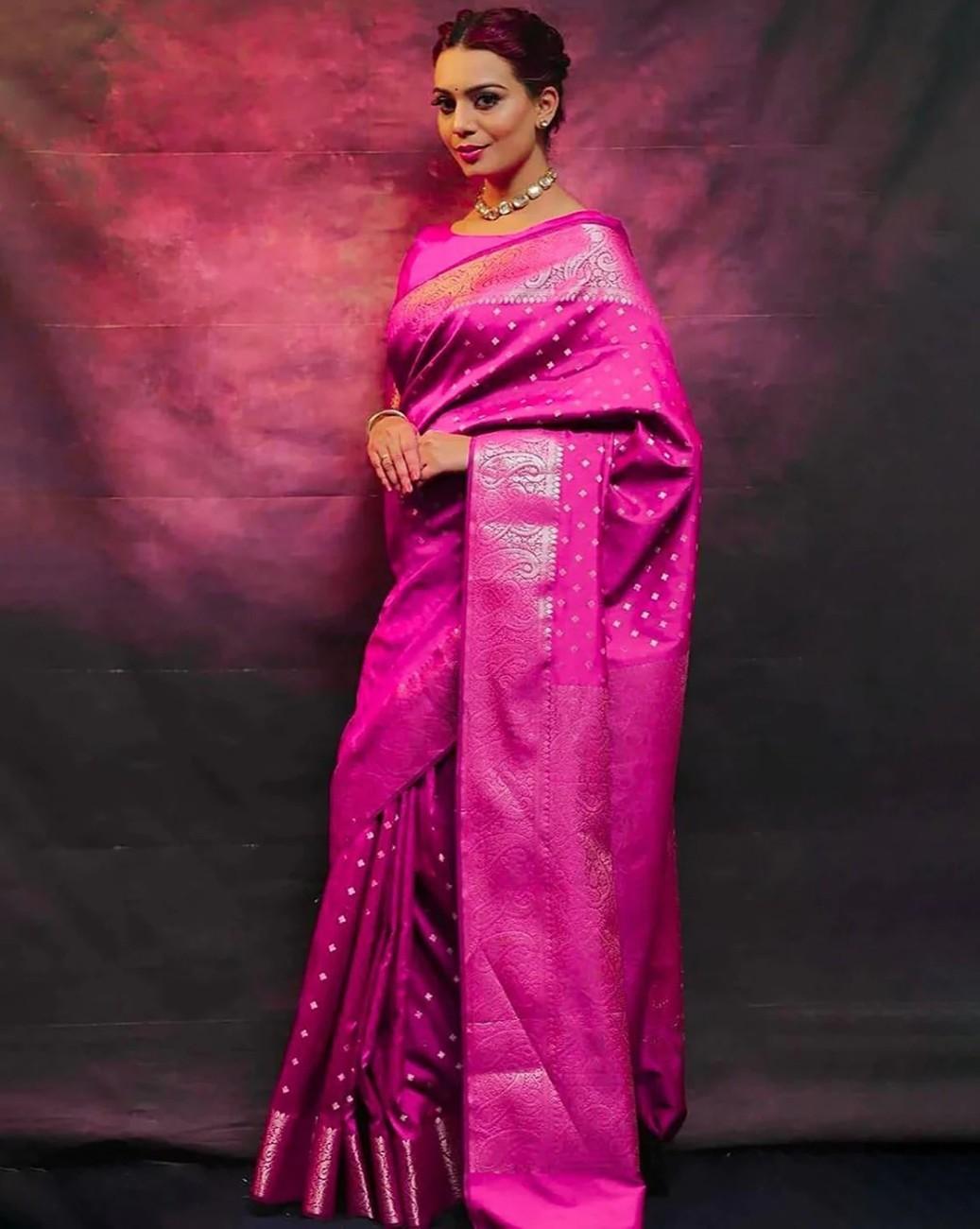 Embellished Saree with Zari Border