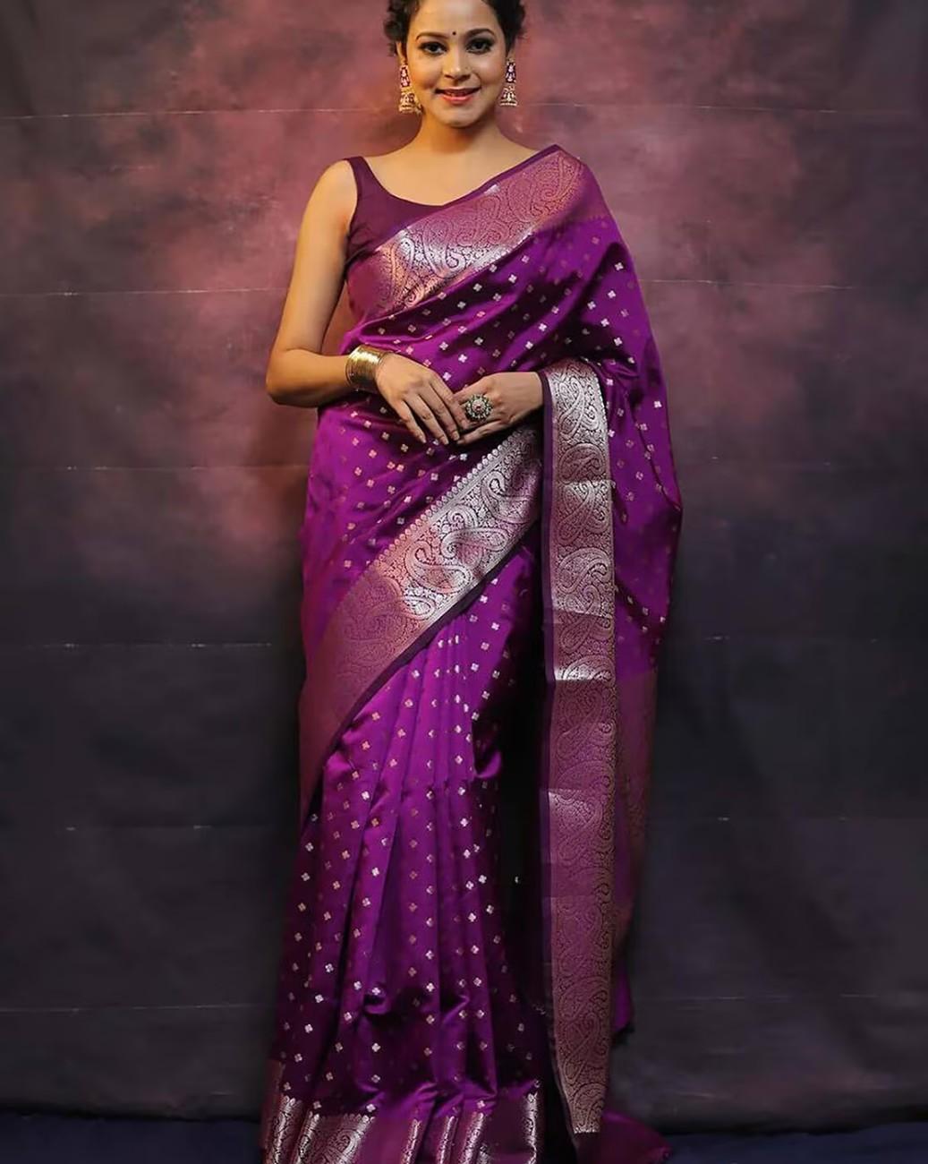 Embellished Saree with Zari Border