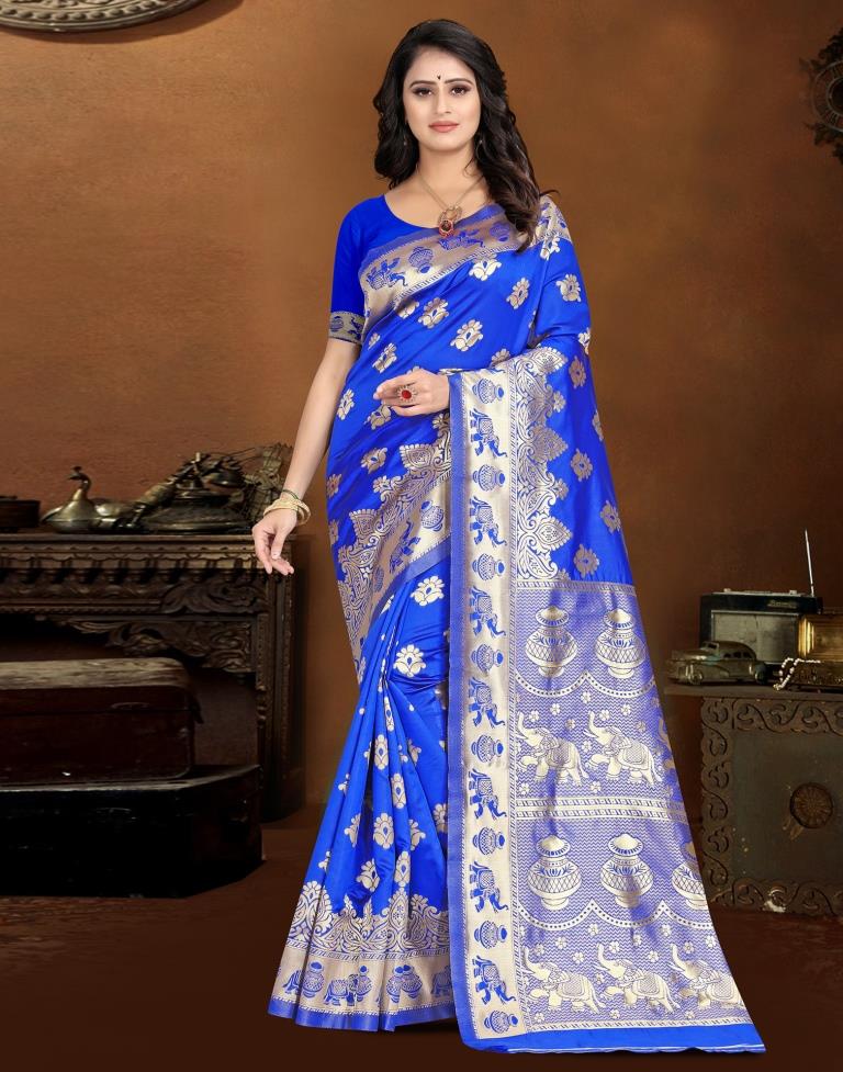 Jacquard Banarasi Silk Saree