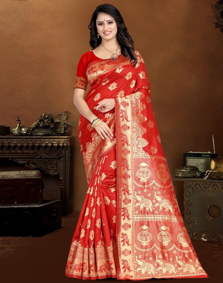 Jacquard Banarasi Silk Saree