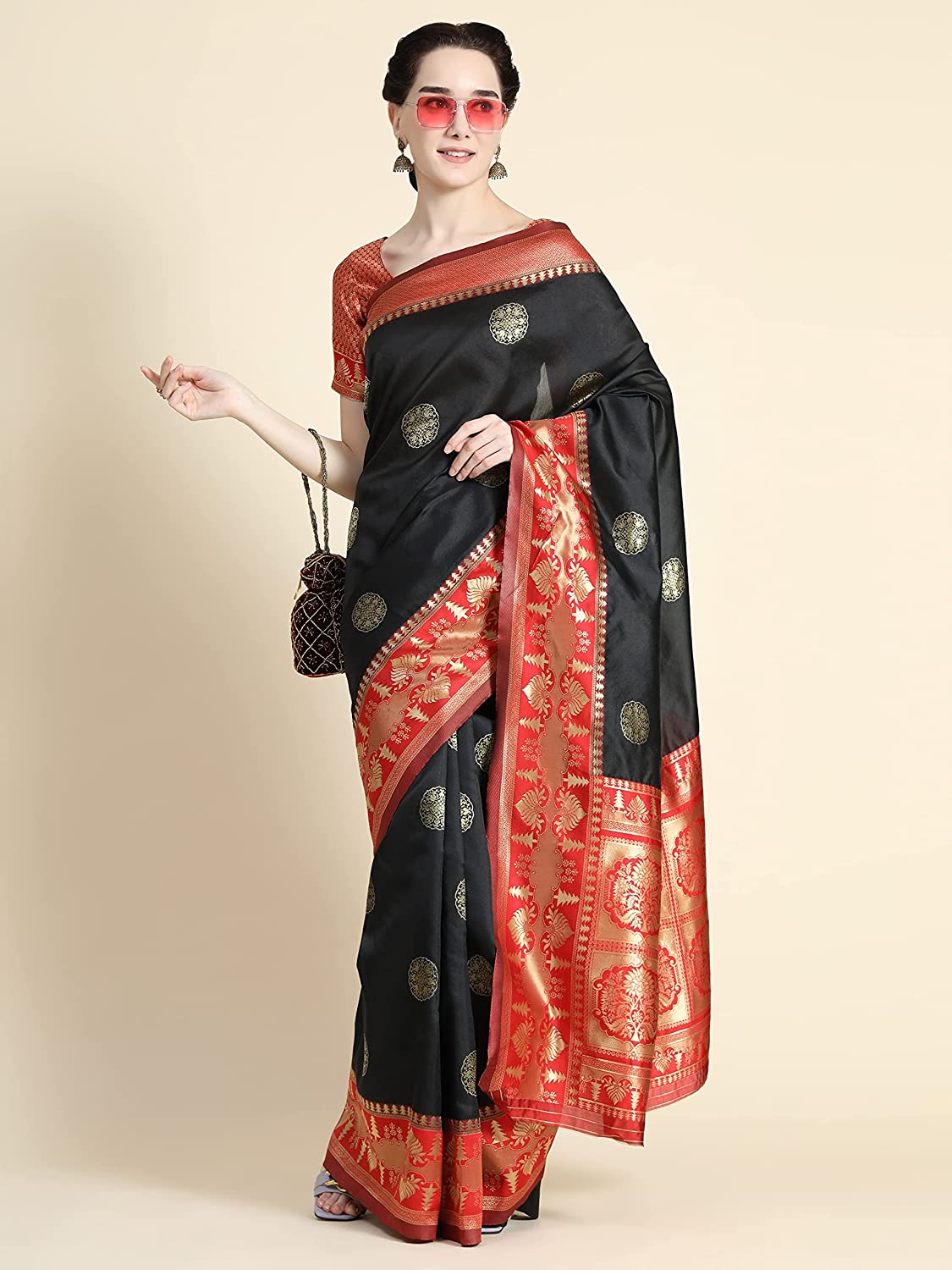 Litchi Silk Saree