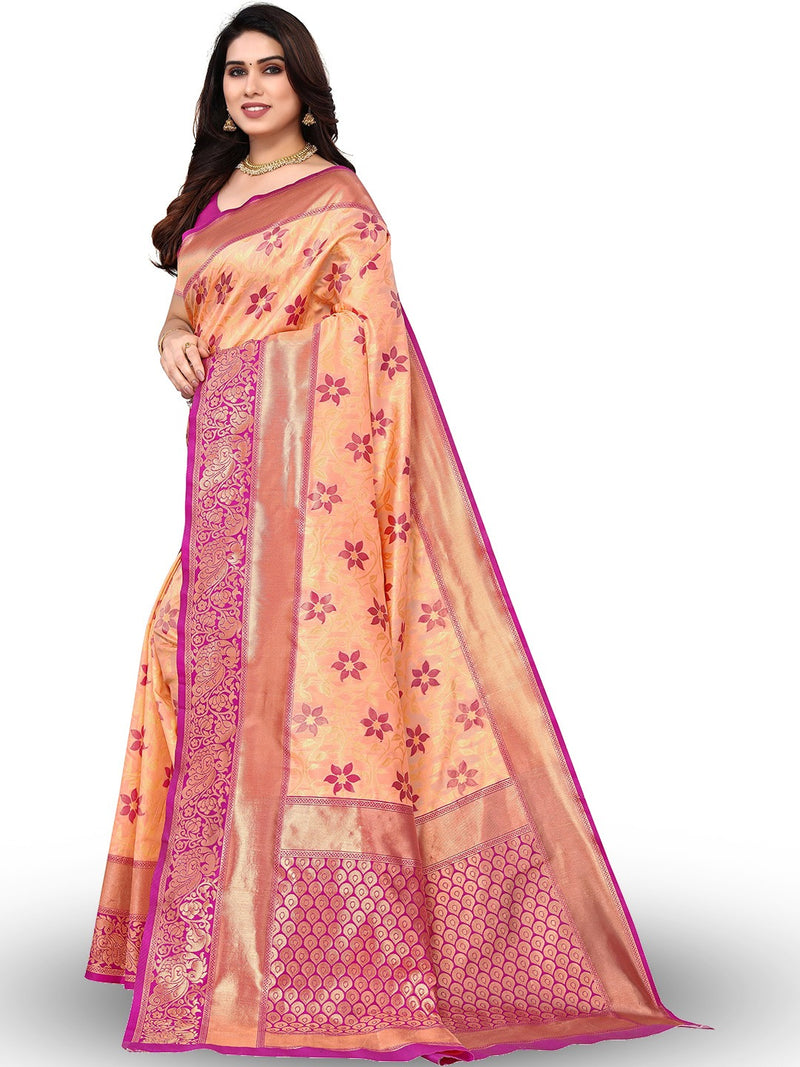 Pink Rose Fancy Saree