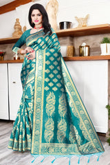 Printed Kanjivaram Jacquard Saree