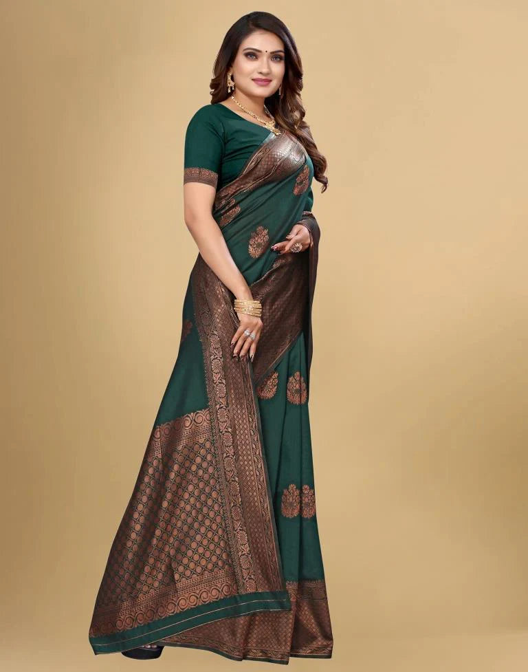 Soft Lichi Kanjivaram Saree For Women