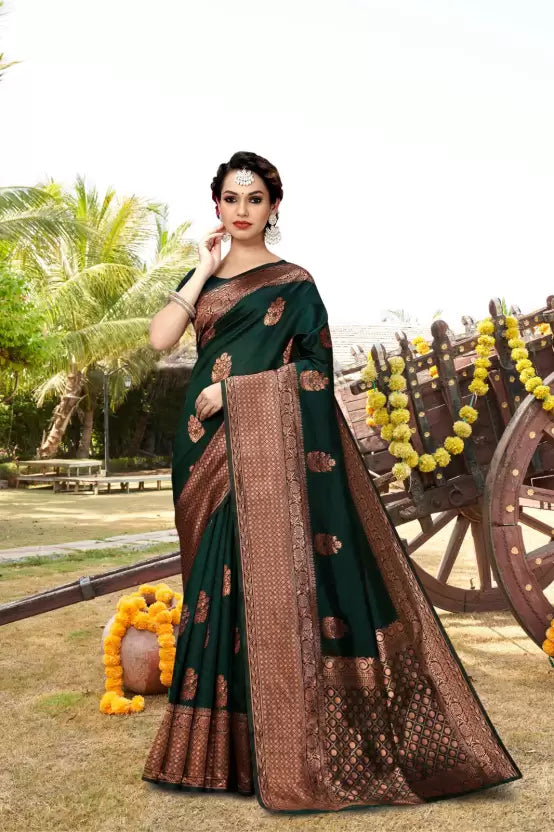 Soft Lichi Kanjivaram Saree For Women