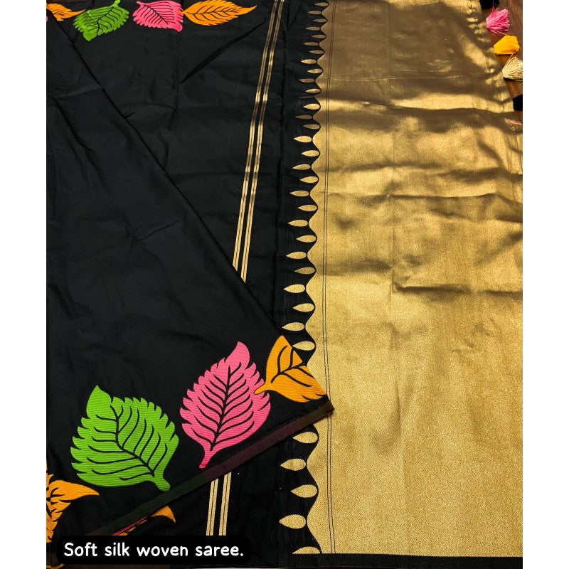 Women's Soft Silk Saree With Unstitched Blouse Piece