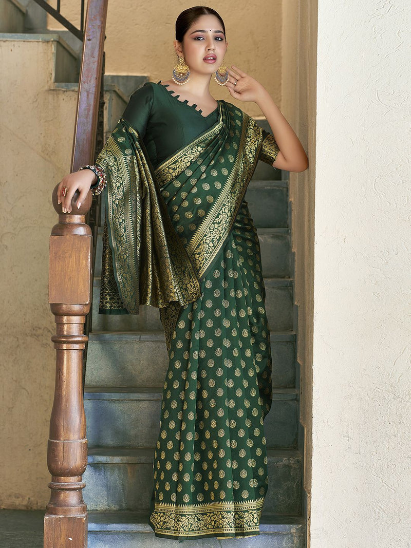 Woven Design Zari Pure Silk Banarasi Saree