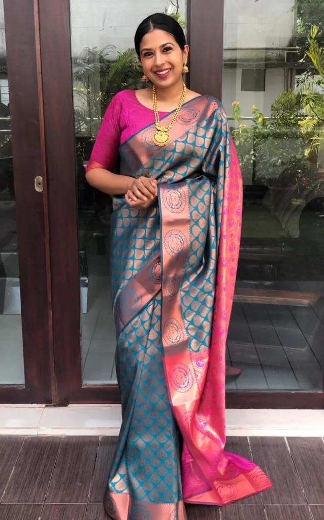 Woven Design Zari Pure Silk Banarasi Saree