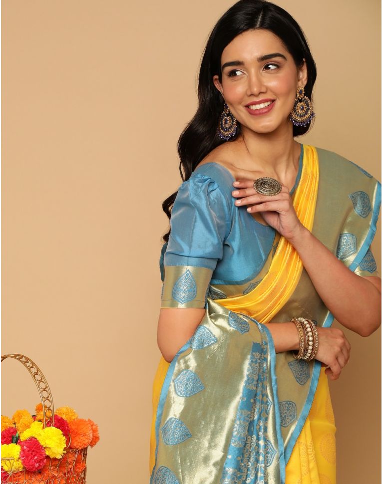 Woven Kanjivaram Jacquard Saree