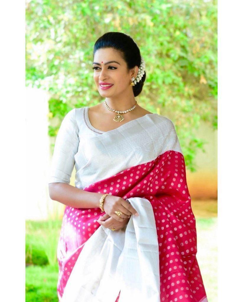 Woven Kanjivaram Pure Silk Saree (Pink)