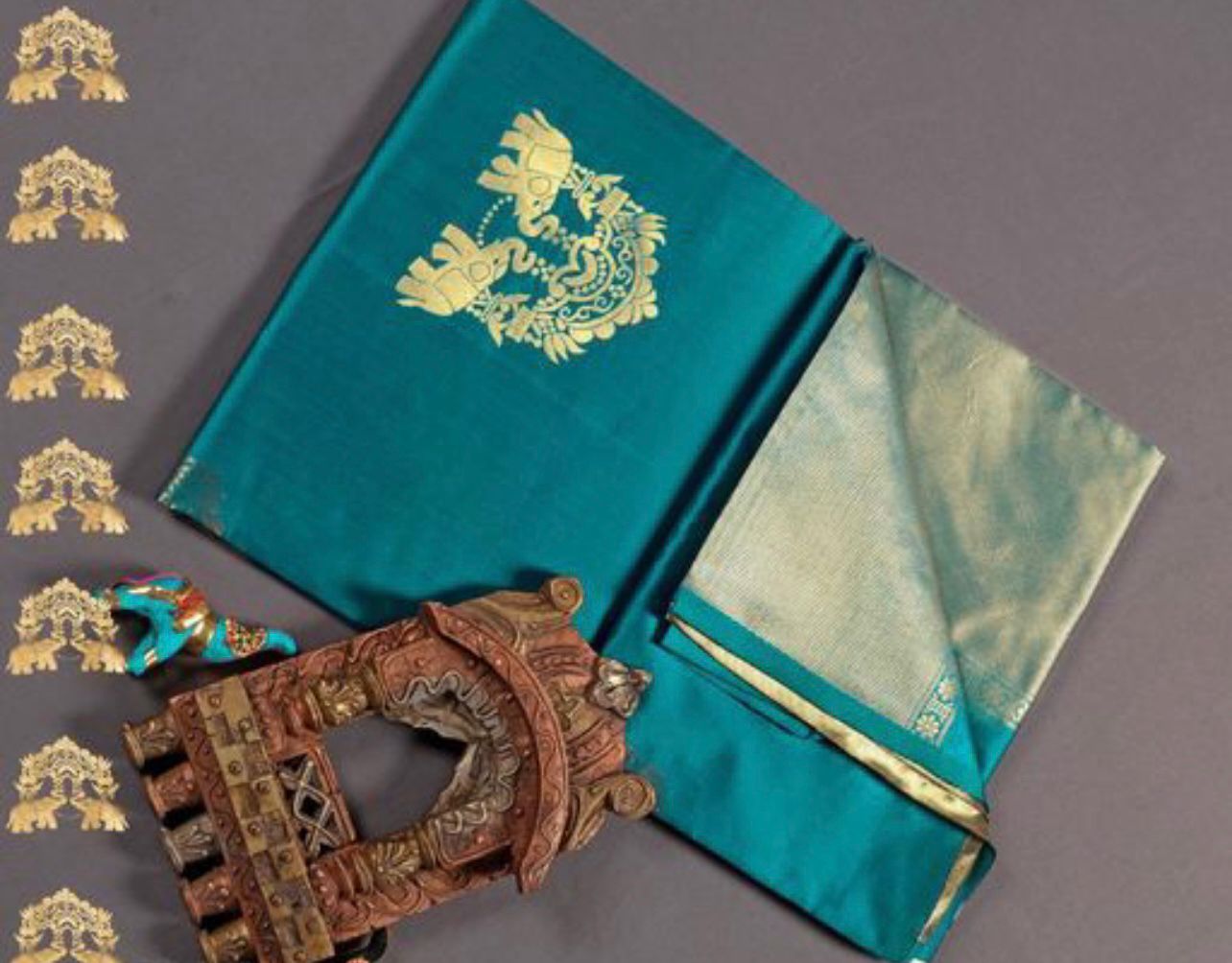 Woven Banarasi Pure Silk Saree (Green)