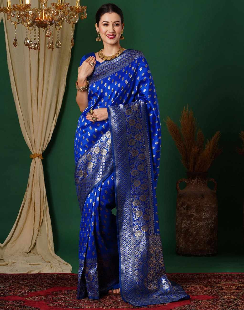 Woven Design Zari Banarasi Saree