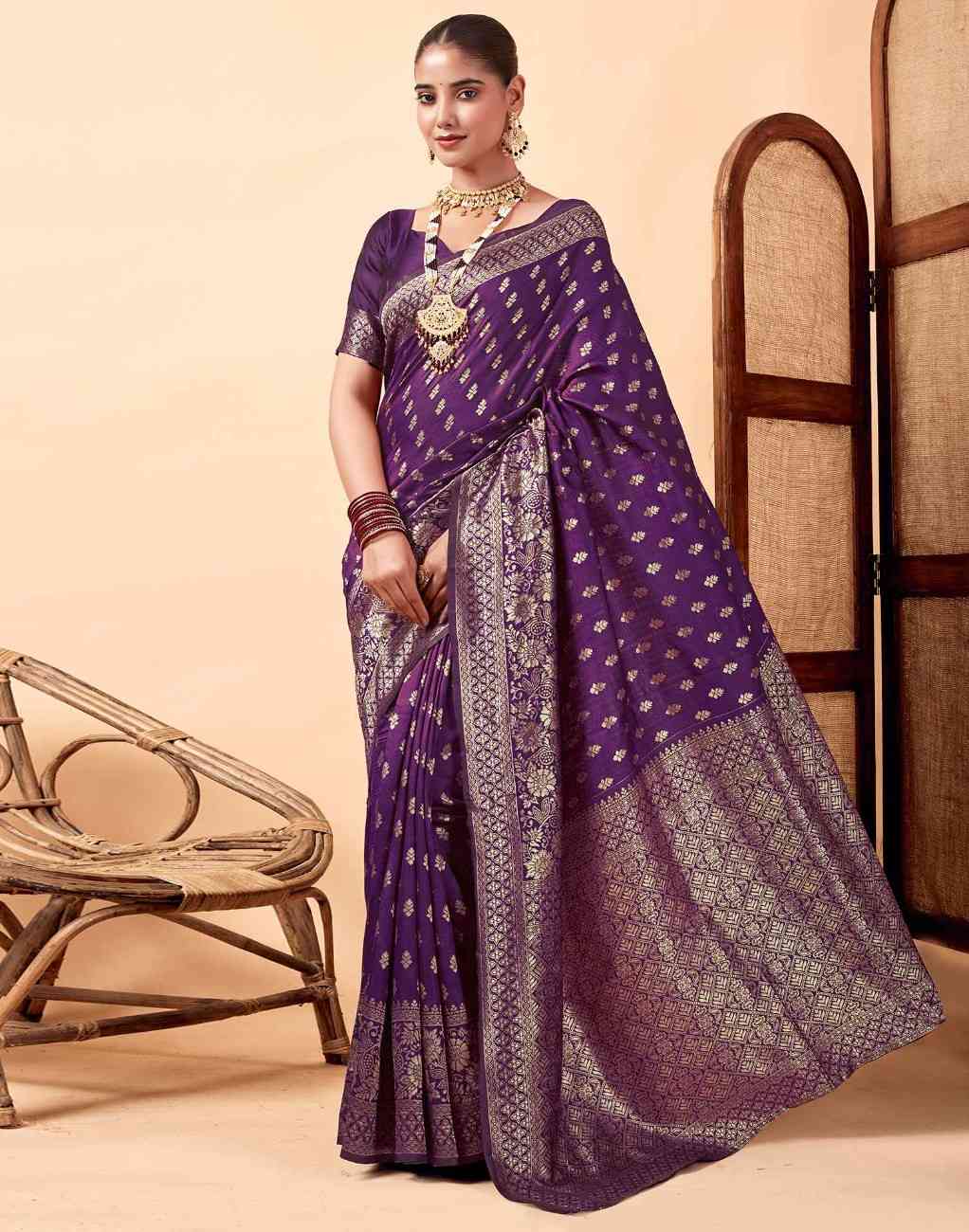 Woven Design Zari Banarasi Saree