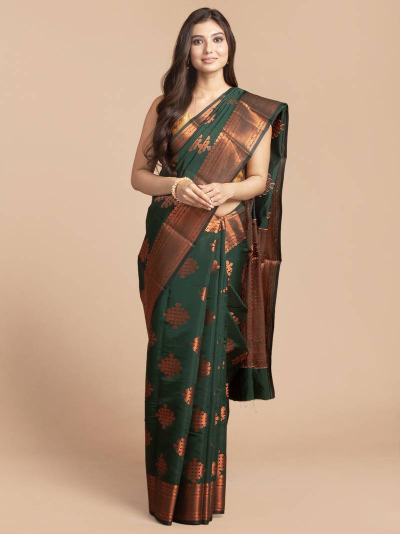 Woven Kanjivaram Pure Silk Saree