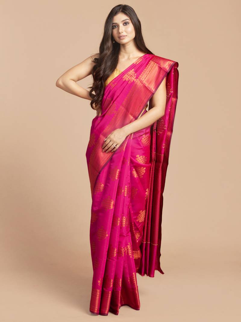 Woven Kanjivaram Pure Silk Saree