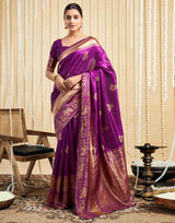 Woven Kanjivaram Silk Blend