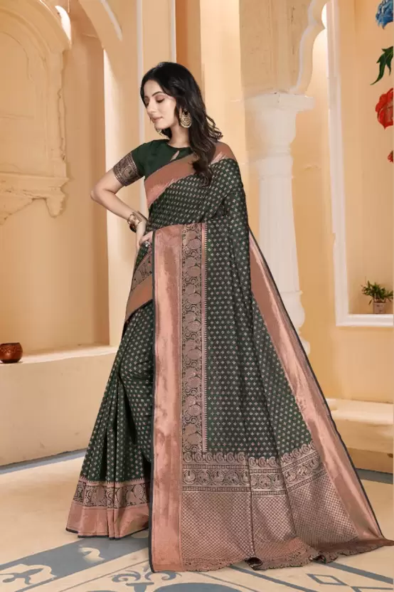 Zari Woven Kanjeevaram Silk Saree