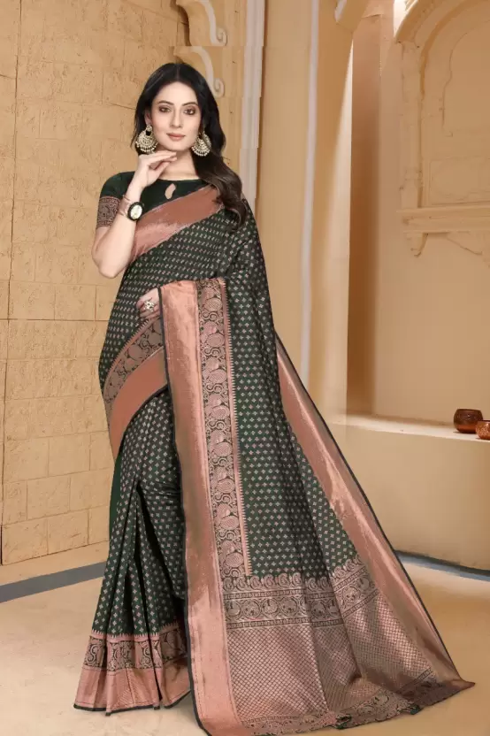 Zari Woven Kanjeevaram Silk Saree
