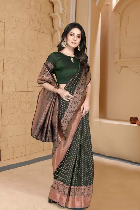 Zari Woven Kanjeevaram Silk Saree