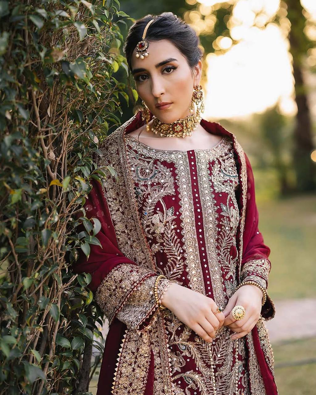 Maharani Weaves Designer Party Wear Top-Plazzo with Dupatta