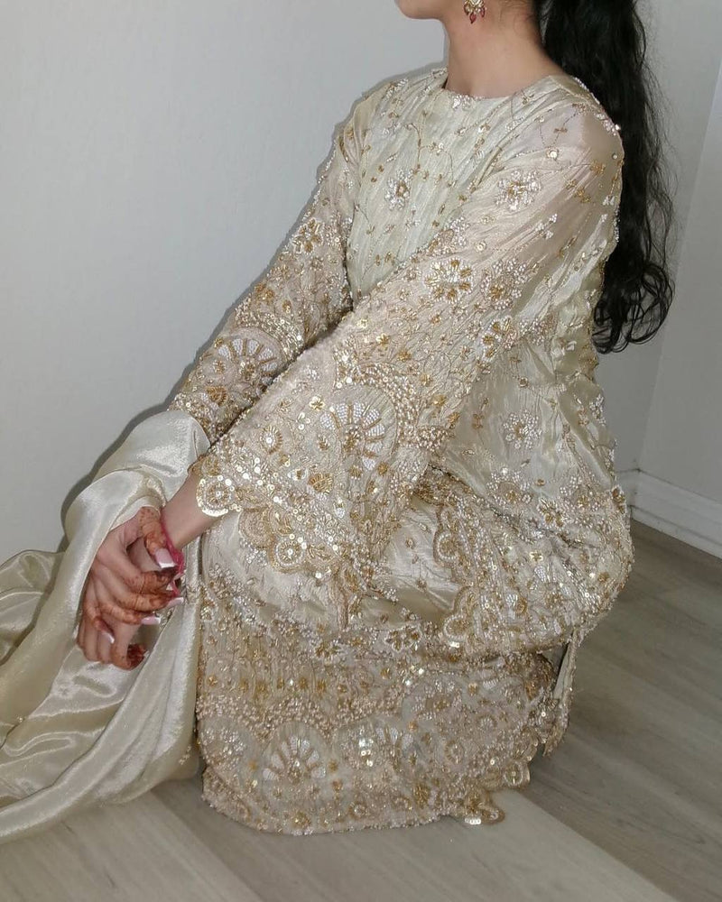 Trending Wedding Season Chinon Kurta Palazzo & Dupatta Set